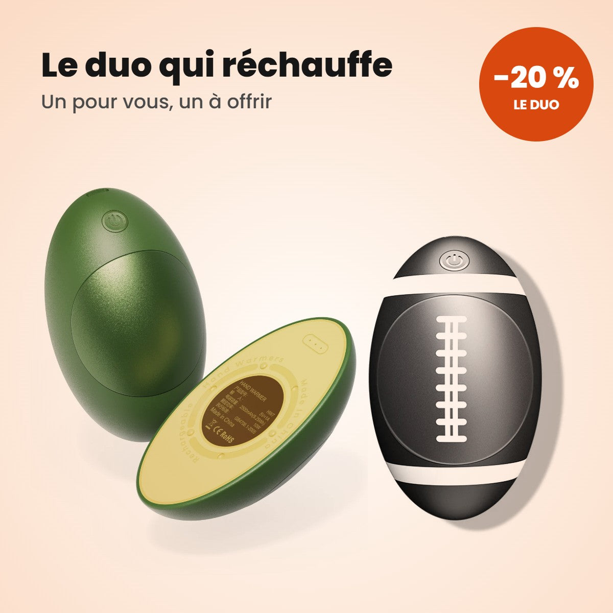 Offre duo chauffe-mains BATIFLOW -20 %, un pour vous un à offrir